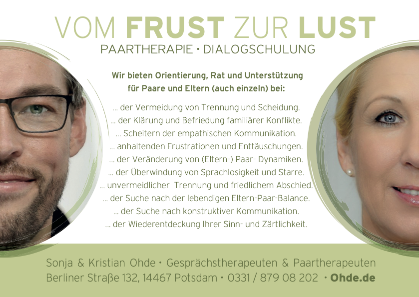 Angebot Gesprächstherapie Coaching Potsdam